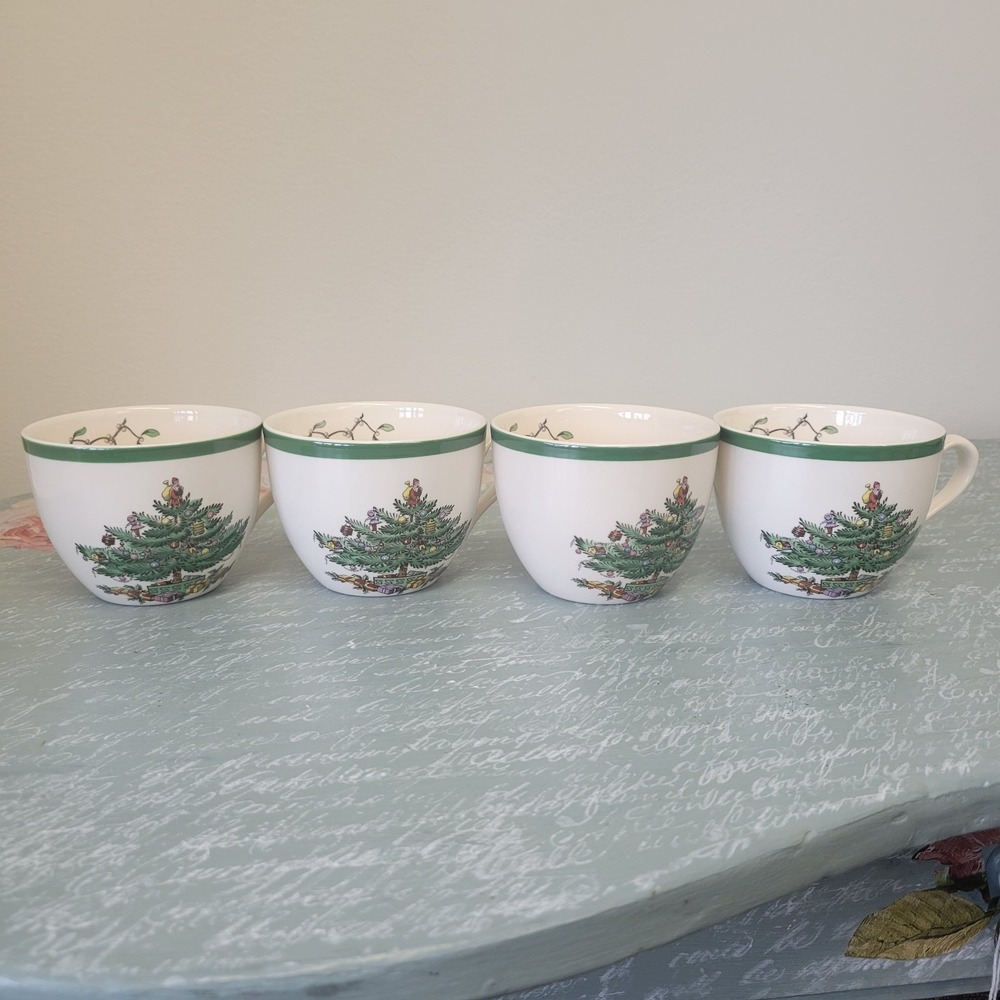 Spode Christmas Tree Cups Holly‎ Berries S334
